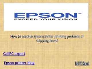 epson printer printing issue of skipping lines