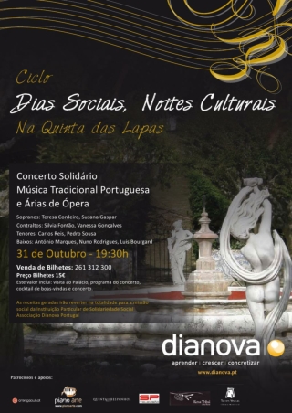 Cartaz Concerto Solidario Dianova Outubro 2009
