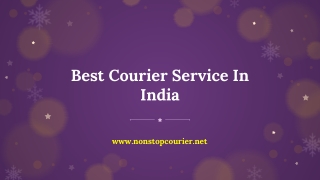 Best courier service in india