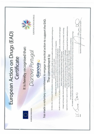 EAD Certificate Dianova Portugal