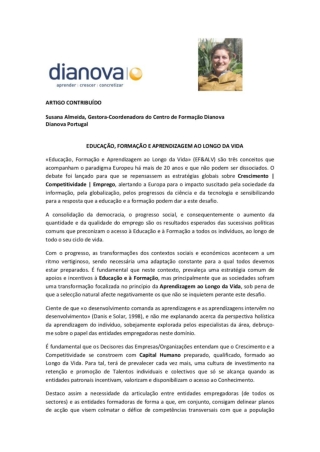 Artigo formação e educação caso dianova_2012