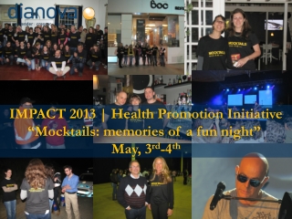 Dianova Mocktails Evaluation Impact 2009 2013