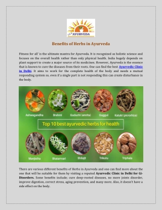 Ayurvedic Clinic in Delhi