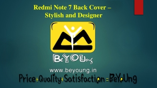 Grab latest Redmi Note 7 Back Cover Online at Beyoung