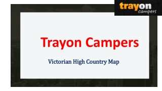 Victorian High Country Map | Trayon Campers