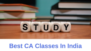 Best CA Coaching Classes