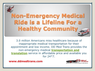 Non-Emergency Medical Ride is a Lifeline for a Healthy Community