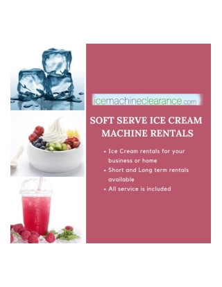 Soft Serve Ice Cream Rental Service in New Jersey
