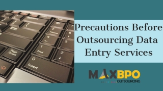 Precaution Before Outsourcing Data Entry Services