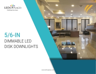 What are LED Dimmable Disk Downlights?