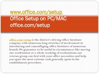 Office.com/setup- office antivirus activation