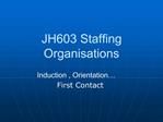 JH603 Staffing Organisations
