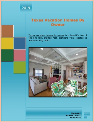Texas vacation homes by owner