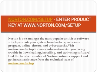 NORTON.COM/SETUP- DOWNLOAD NORTON ANTIVIRUS