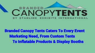 Get Noticed On a Crowded Expo With Pop Up Canopy Tent