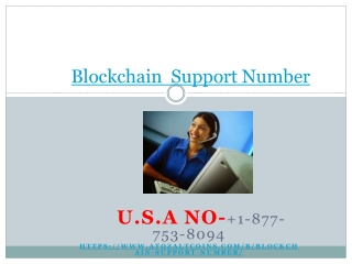 Blockchain Support Number