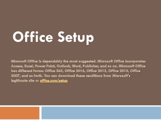 Office.com/setup - Office Installating Product Key