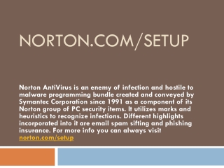 norton.com/setup- Antivurus Activation Online