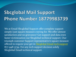 Sbcglobal Mail Support Phone Number 18779983739