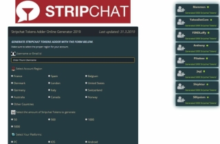 Stripchat Tokens Adder Online Generator 2019