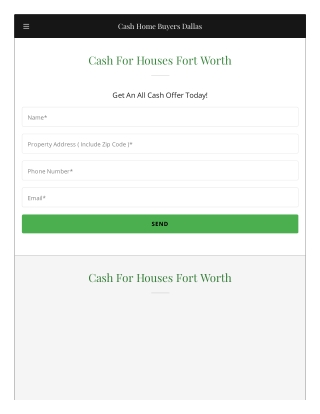 Cash For Houses Fort Worth