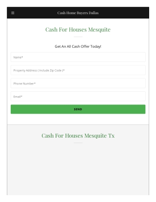 Cash For Houses Mesquite