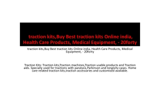 traction kits,Buy Best traction kits Online india, Health Care Products, Medical Equipment, - 20forty
