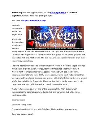 The Las Vegas Strip, MGM Signature Resorts Las Vegas - Bilmar