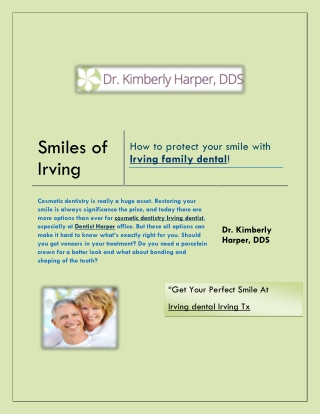 How to protect your smile with Irving family dental!