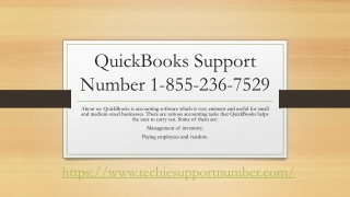 QuickBooks Technical Support Phone Number 1-855-236-7529.