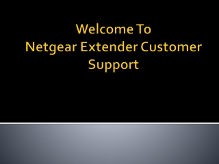 netgear extender customer support