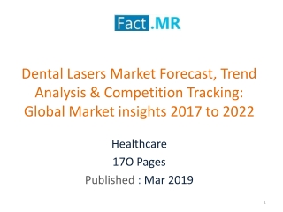 Dental Lasers Market Competition Landscape Key Market insights 2017 to 2022