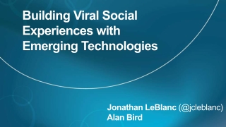 Building Viral Social Experiences