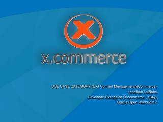 2012 Oracle Open World: X.commerce and MongoDB