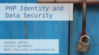 PHP Identity and Data Security