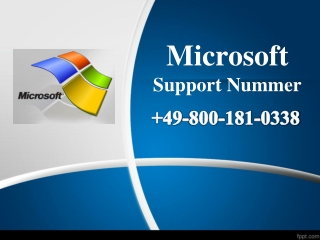 Microsoft Support Nummer 49-800-181-0338