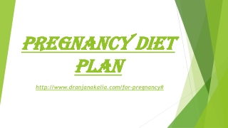 Pregnancy diet Plan