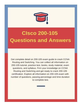 Cisco 200-105 Questions and Answers