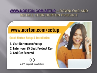 www.norton.com/setup - Enter product Key - Norton Setup Install