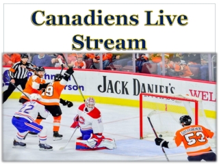 Canadiens Live Stream