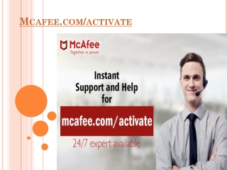 McAfee Activate - Install and Download www.mcafee.com/activate Texas