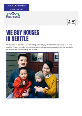 Sell my house fast Seattle