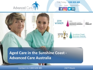 Aged Care in the Sunshine Coast -Advanced Care Australia