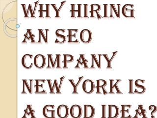 Boost Your Website's Online Presence with SEO Company New York