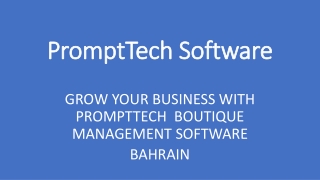 Boutique Management software and POS system Bahrain