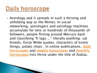 Daily horoscope | Horoscope Today | Yearly Horoscope