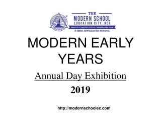 Modern Early Years Deepali 'Annual Day exhibition' 2019