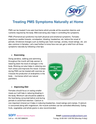 Treating PMS Symptoms Naturally at Home
