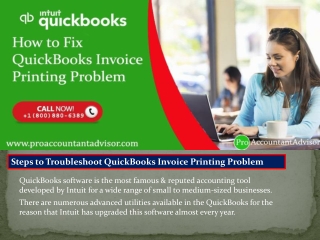 How to Deal with Printing Problems in QuickBooks Desktop?