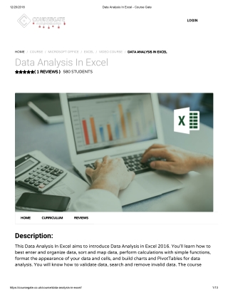Data Analysis In Excel - Course Gate